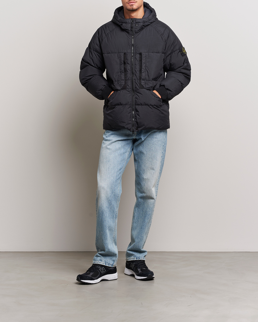 Herren | Jacken | Stone Island | Garment Dyed Recycled Nylon Down Jacket Black
