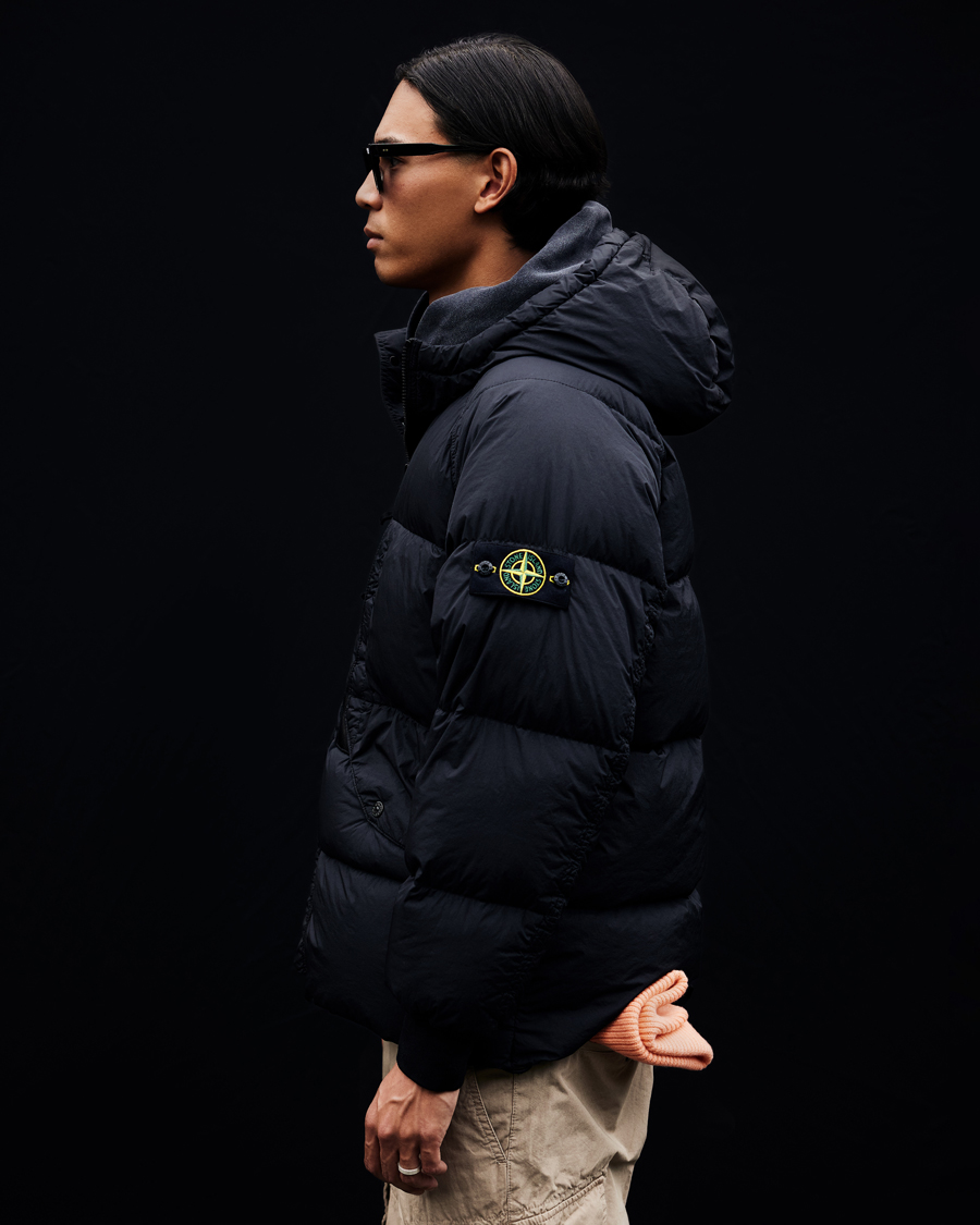 Herren | Jacken | Stone Island | Garment Dyed Recycled Nylon Down Jacket Black