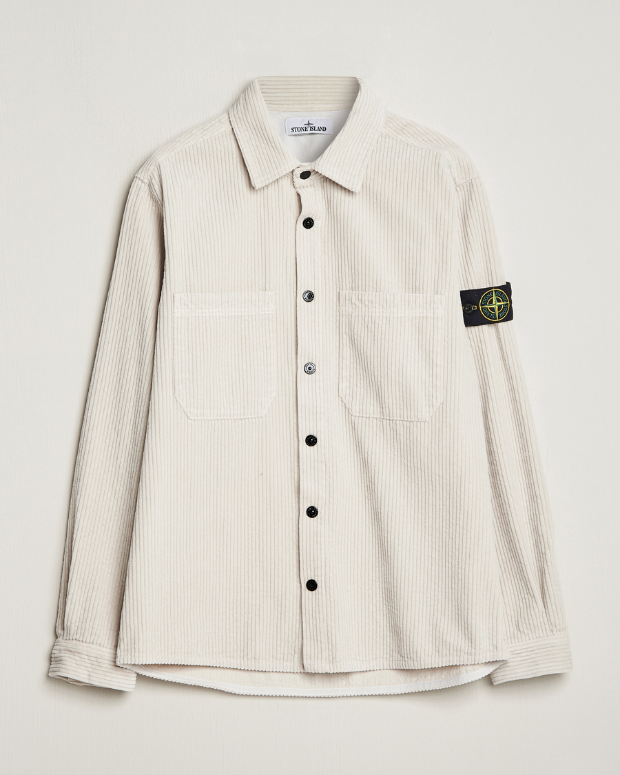 Herren | Hemden | Stone Island | Garment Dyed Corduroy Overshirt Plaster