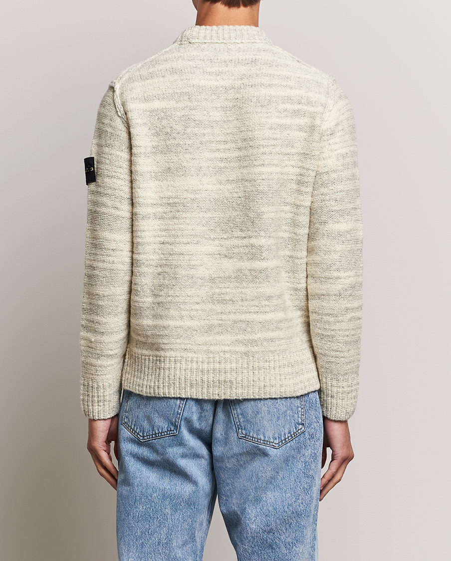 Herren | Pullover | Stone Island | Knitted Wool/Nylon Sweater Plaster