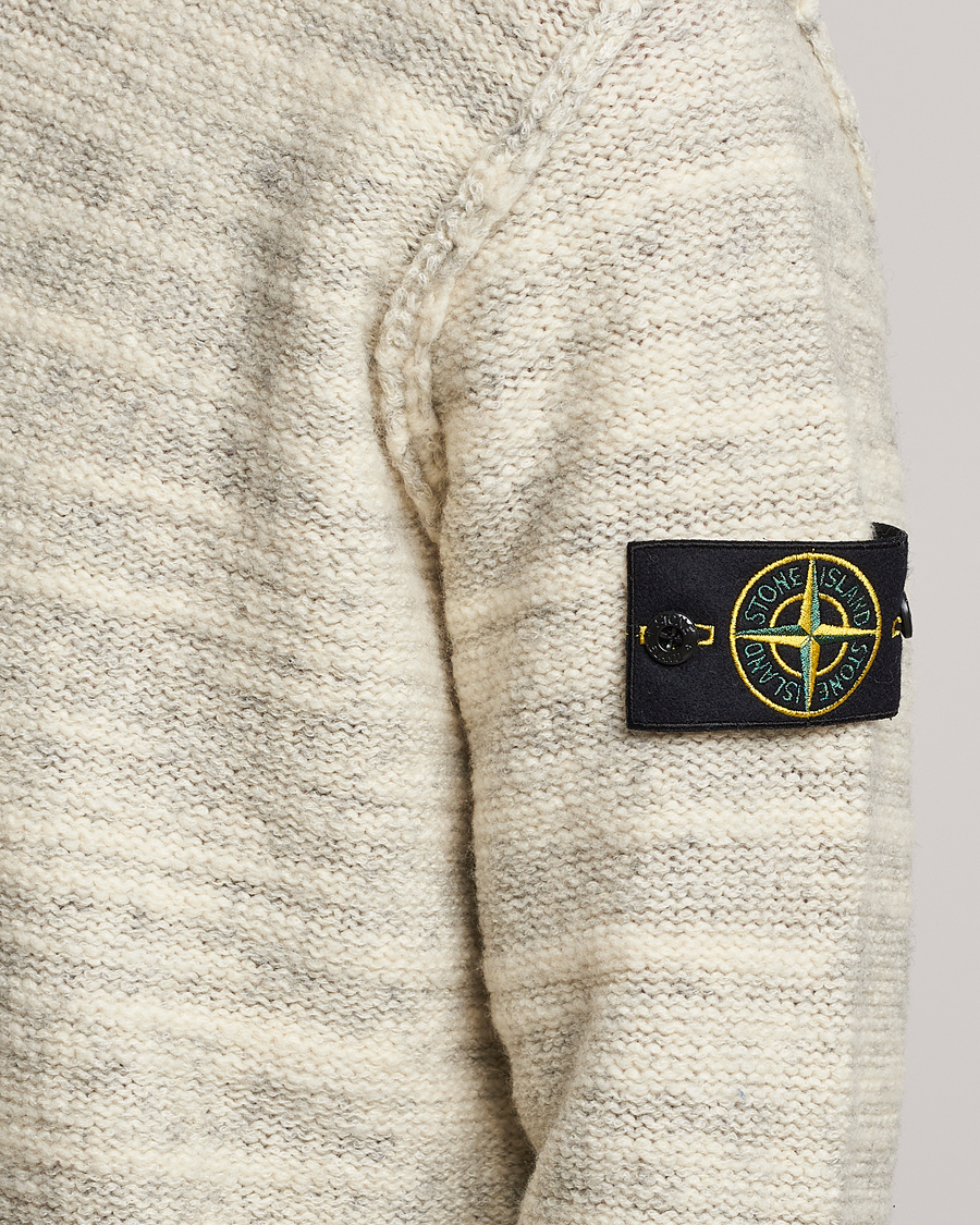 Herren | Pullover | Stone Island | Knitted Wool/Nylon Sweater Plaster