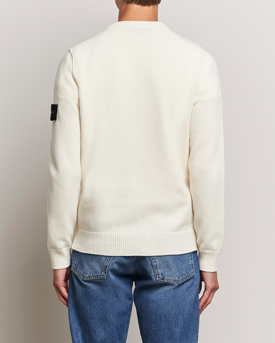 Herren | Pullover | Stone Island | Knitted Lambwool Sweater Natural