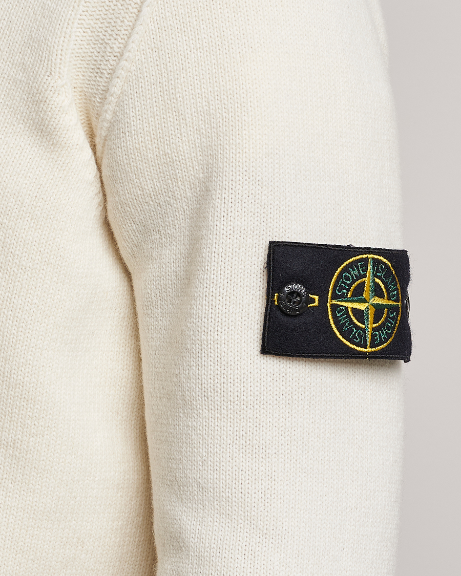 Herren | Pullover | Stone Island | Knitted Lambwool Sweater Natural