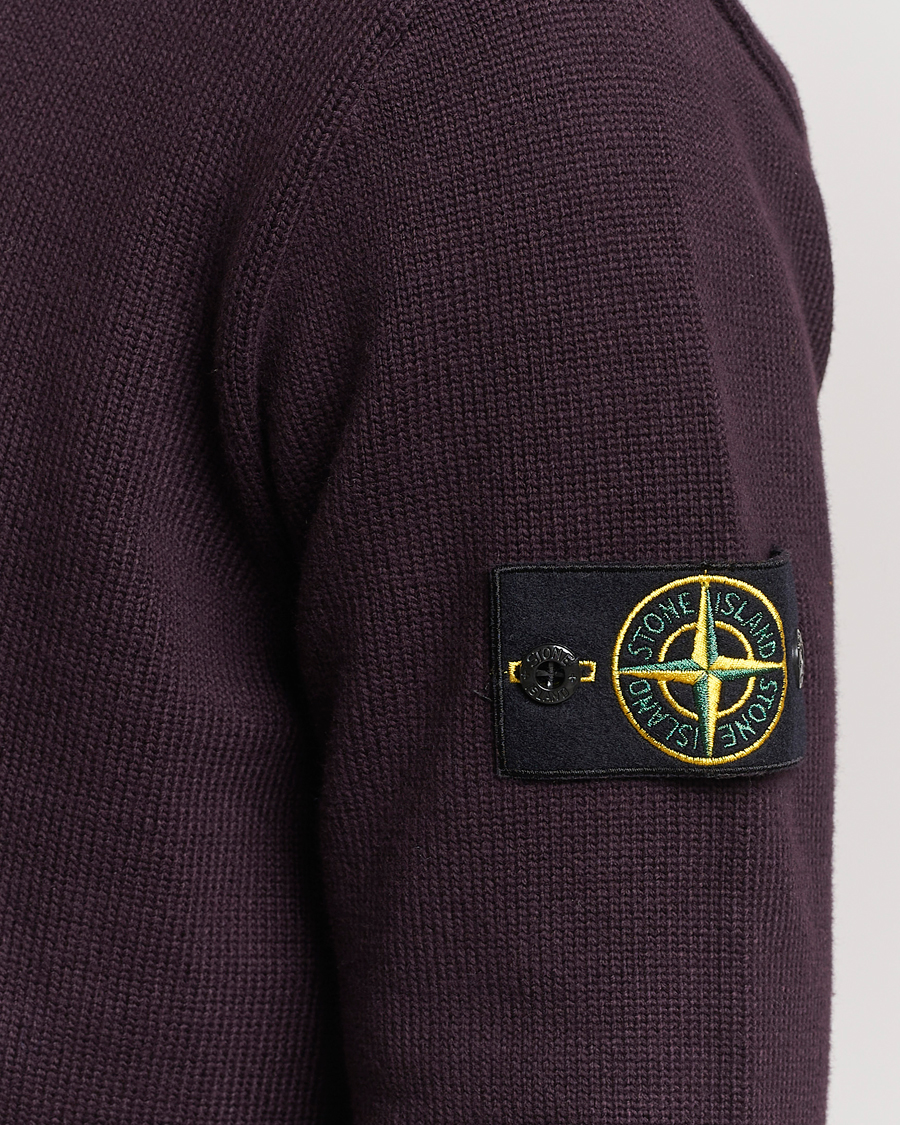 Herren | Pullover | Stone Island | Winter Cotton Polo Dark Burgundy