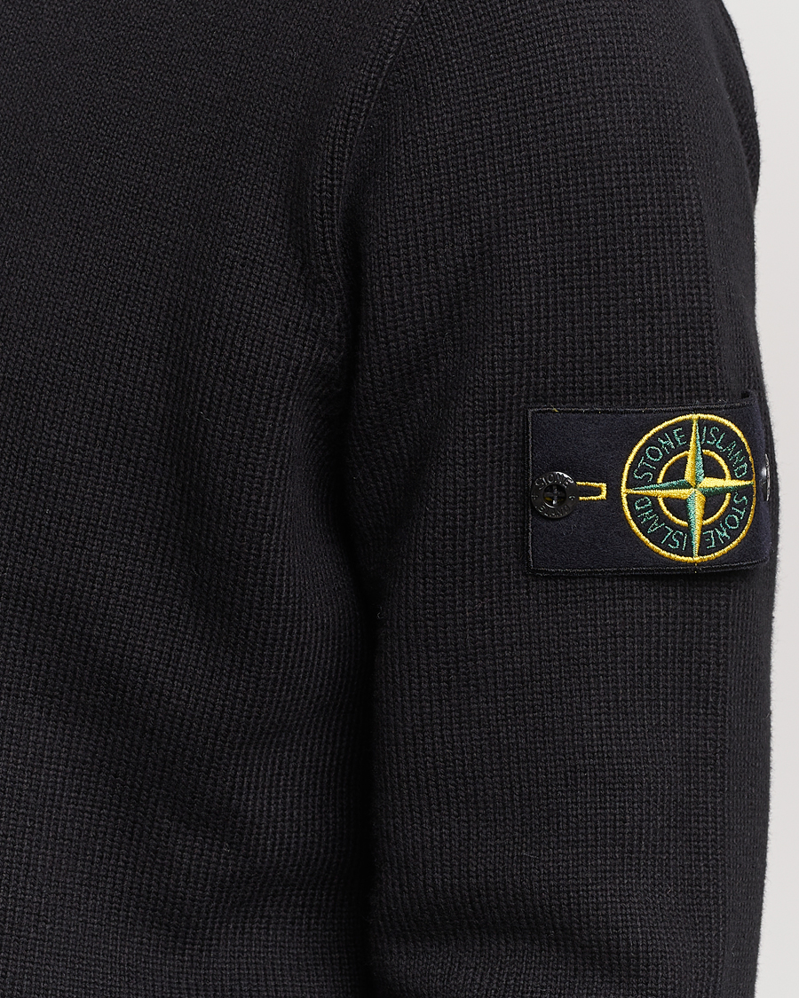 Herren | Pullover | Stone Island | Winter Cotton Polo Black
