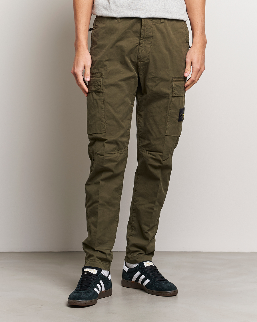 Herren | Hosen | Stone Island | Stretch Cotton Gabardine Trousers Olive