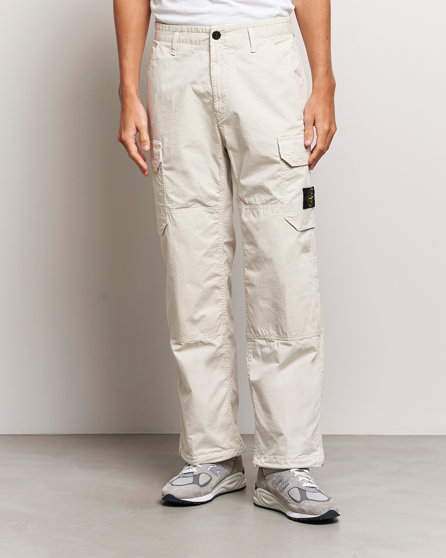 Herren | Hosen | Stone Island | Stretch Cotton Gabardine Cargo Pants Plaster