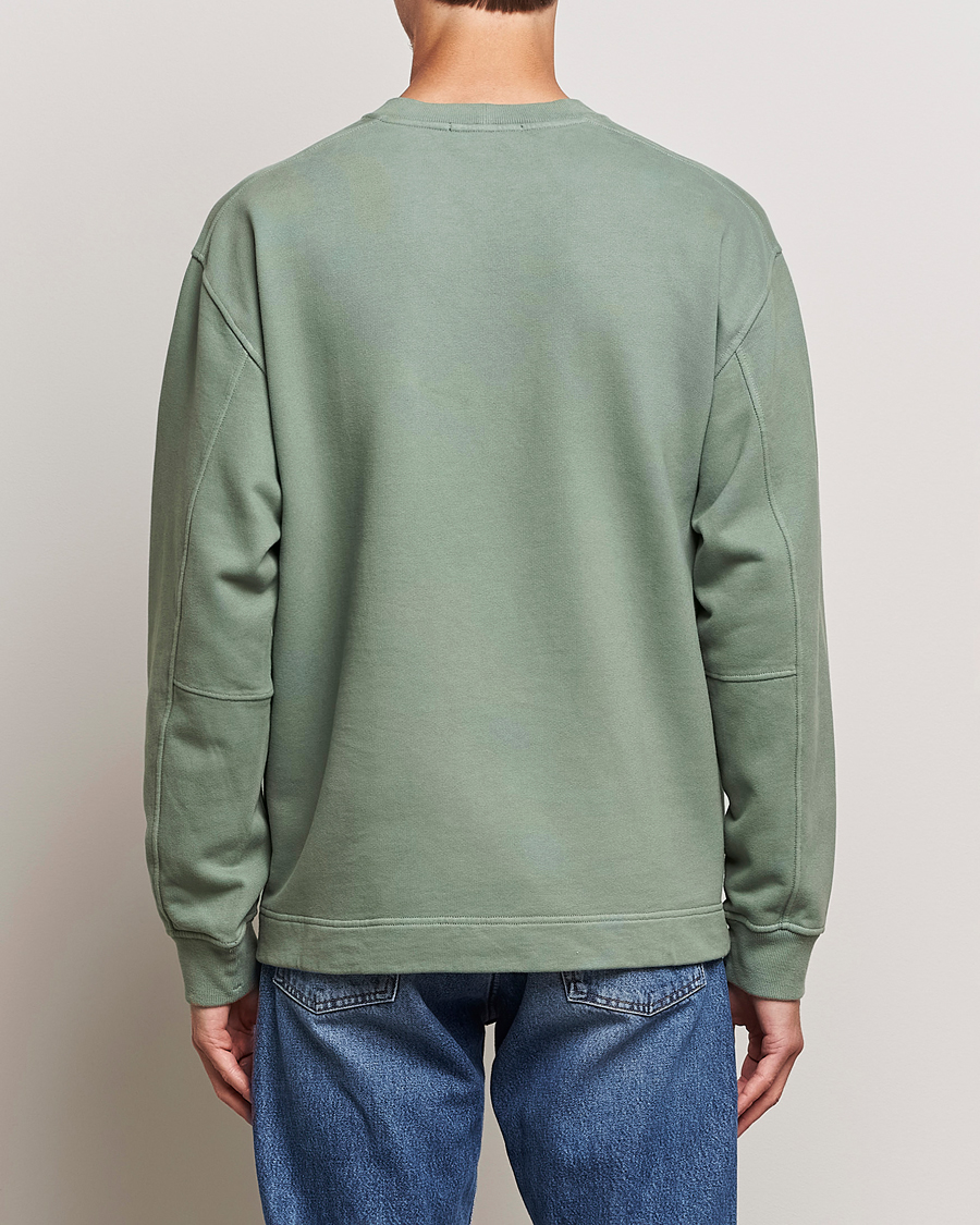 Herren | Pullover | Stone Island | Garment Dyed Fleece Logo Sweatshirt Sage