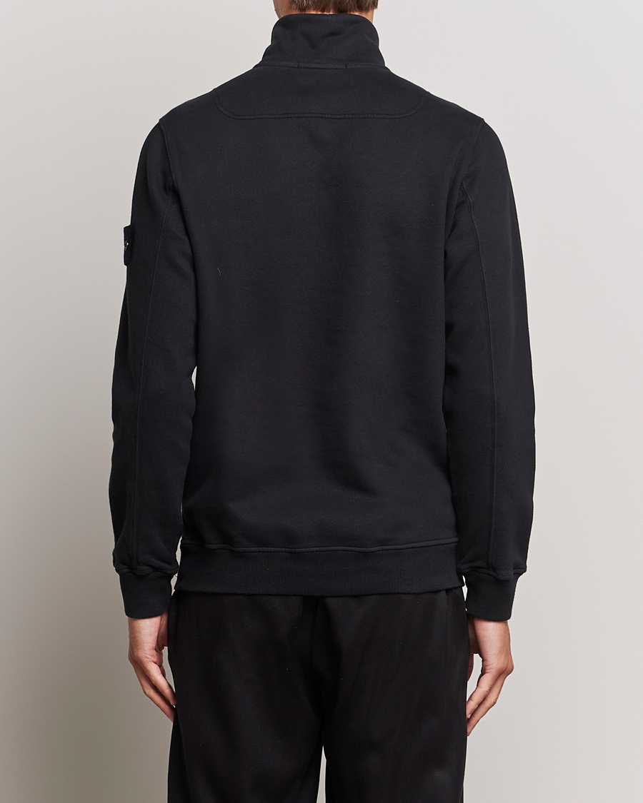Herren | Pullover | Stone Island | Garment Dyed Fleece Half Zip Black