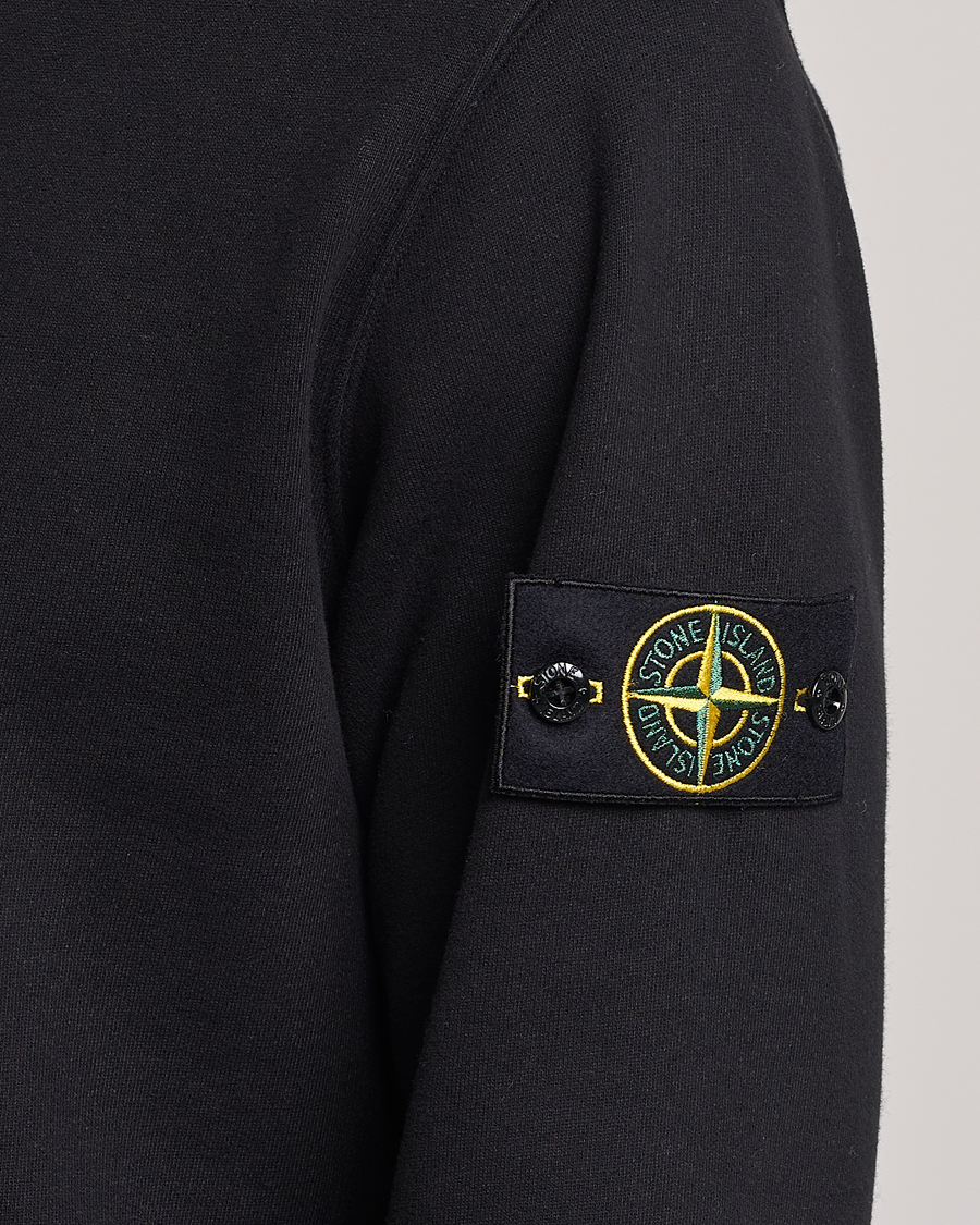 Herren | Pullover | Stone Island | Garment Dyed Fleece Half Zip Black