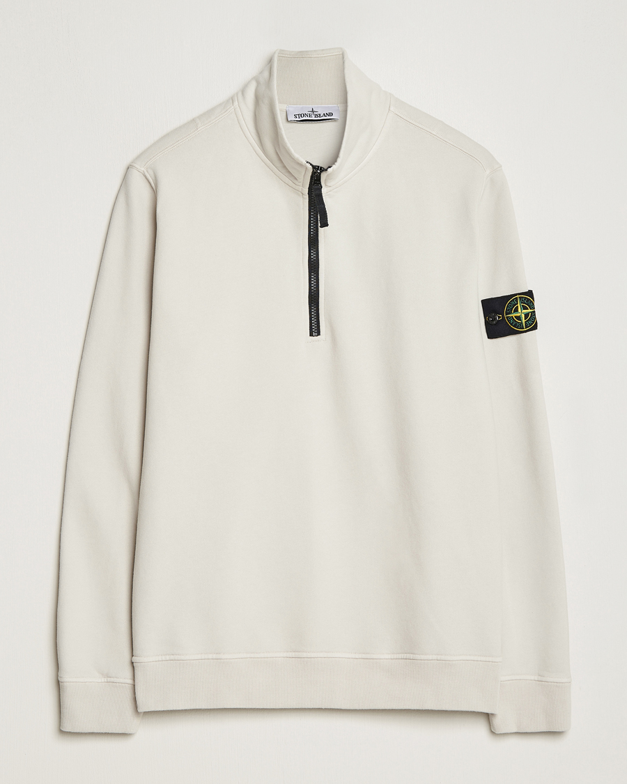 Herren | Pullover | Stone Island | Garment Dyed Fleece Half Zip Plaster