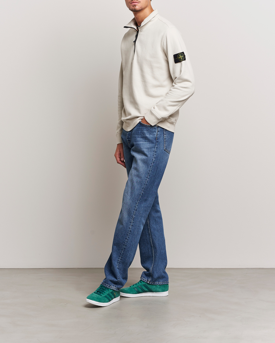 Herren | Pullover | Stone Island | Garment Dyed Fleece Half Zip Plaster