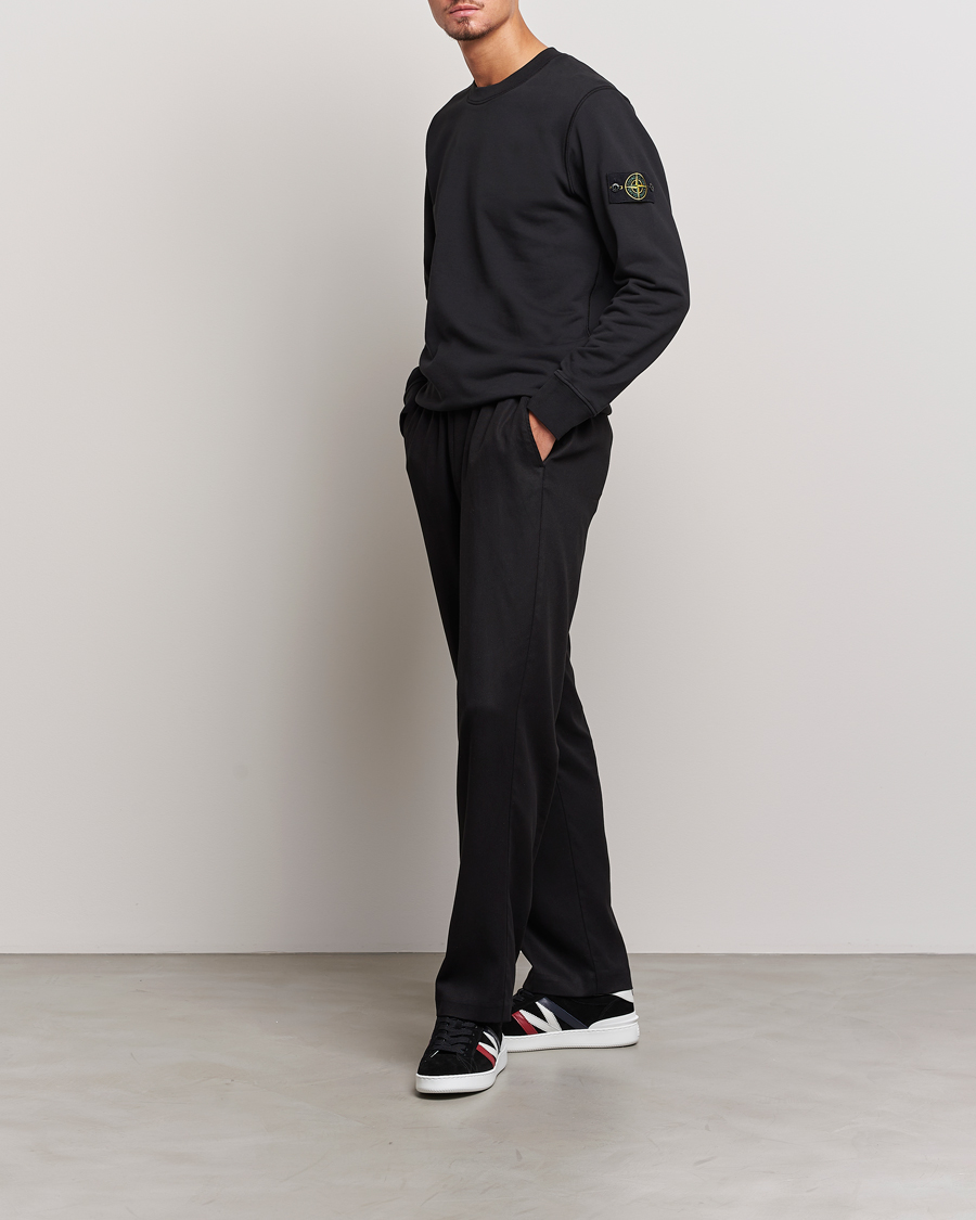 Herren | Pullover | Stone Island | Garment Dyed Fleece Sweatshirt Black