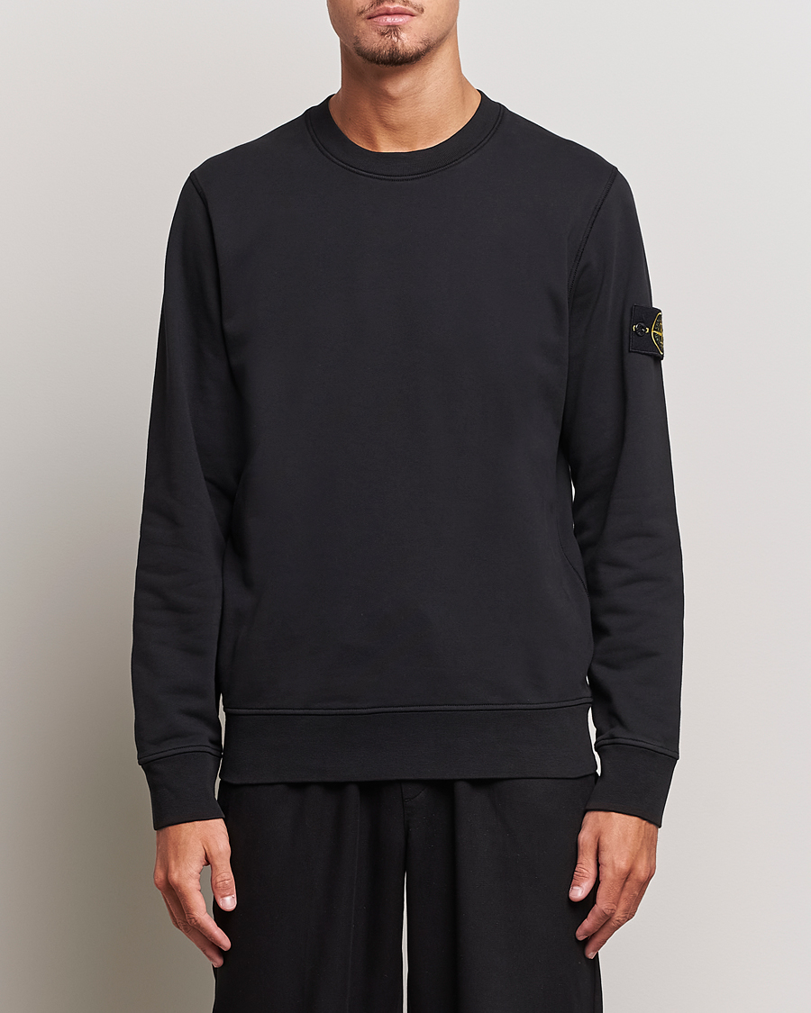 Herren | Pullover | Stone Island | Garment Dyed Fleece Sweatshirt Black