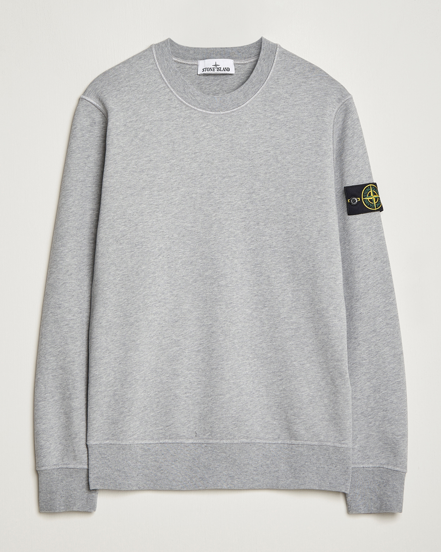 Herren | Pullover | Stone Island | Garment Dyed Fleece Sweatshirt Melange Grey