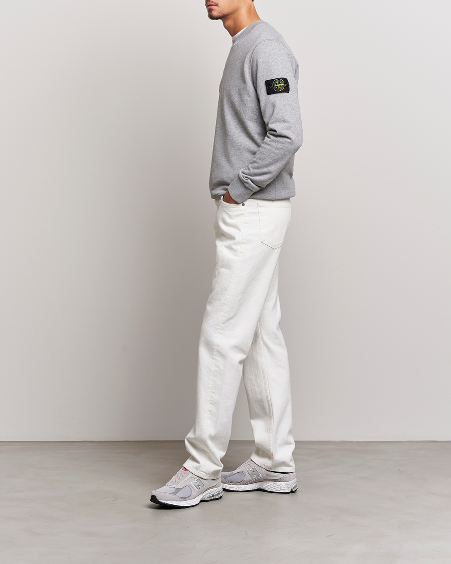Herren | Pullover | Stone Island | Garment Dyed Fleece Sweatshirt Melange Grey