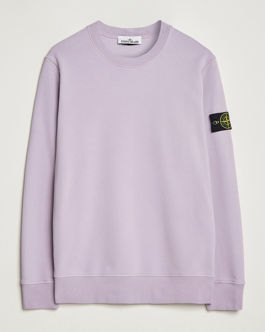 Herren | Pullover | Stone Island | Garment Dyed Fleece Sweatshirt Lavender
