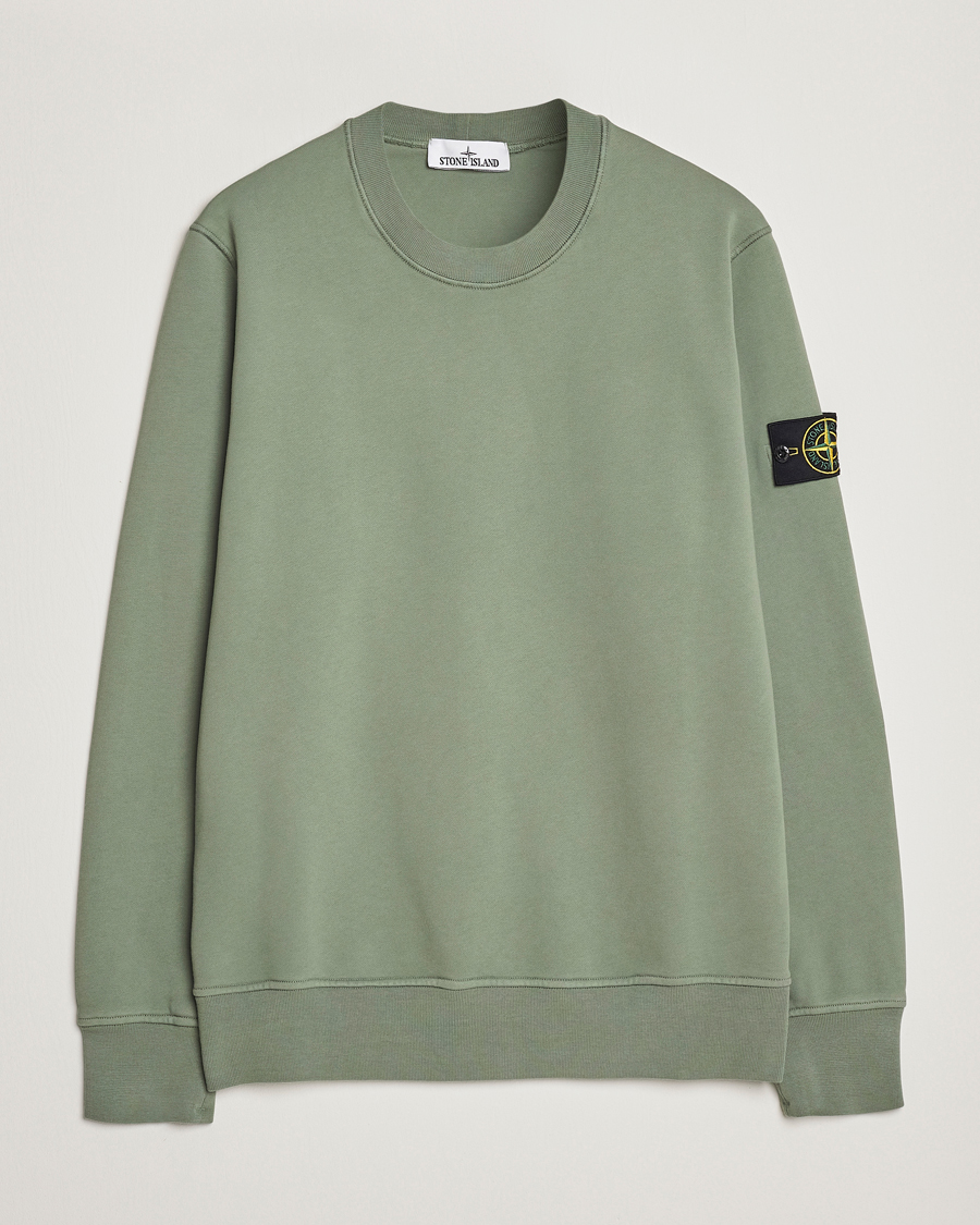 Herren | Pullover | Stone Island | Garment Dyed Fleece Sweatshirt Sage