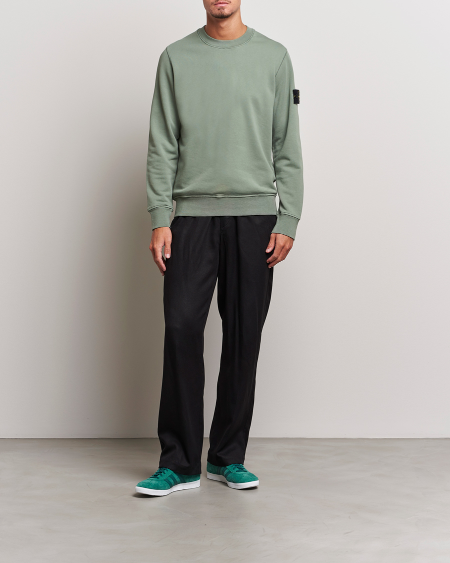 Herren | Pullover | Stone Island | Garment Dyed Fleece Sweatshirt Sage