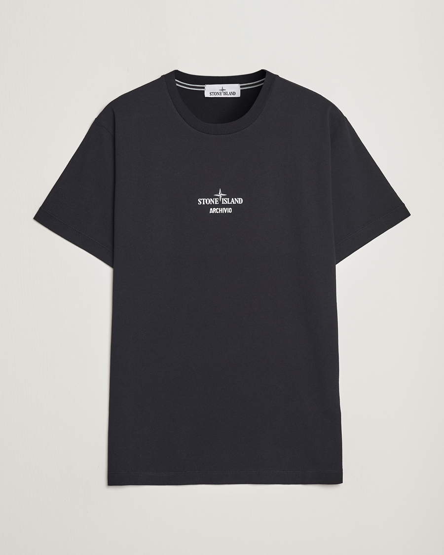 Herren | T-Shirts | Stone Island | Garment Dyed Archivio T-Shirt Black