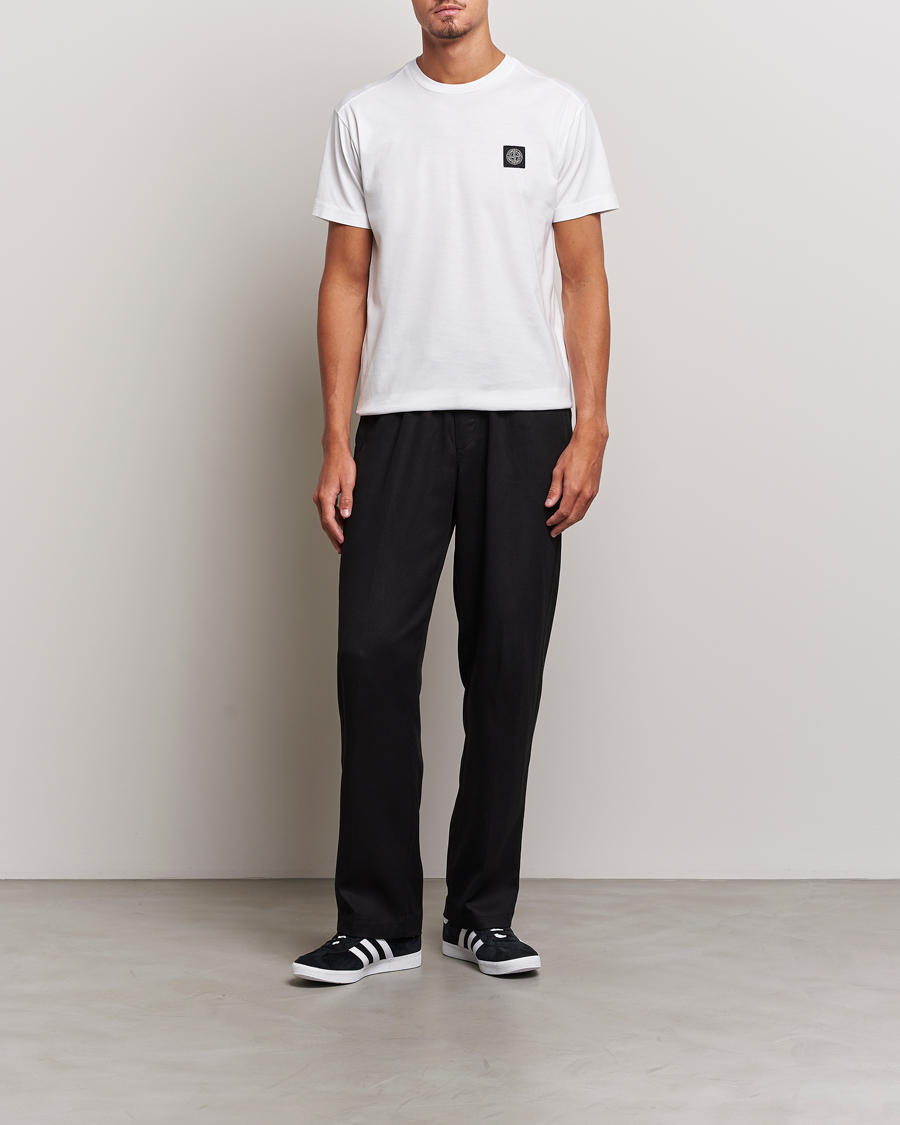Herren | T-Shirts | Stone Island | Garment Dyed Jersey T-Shirt White