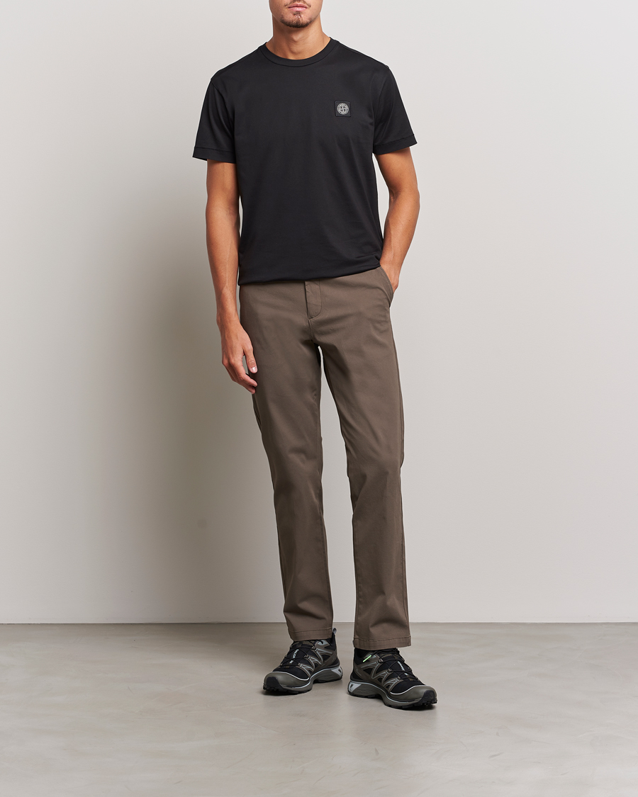 Herren | T-Shirts | Stone Island | Garment Dyed Jersey T-Shirt Black