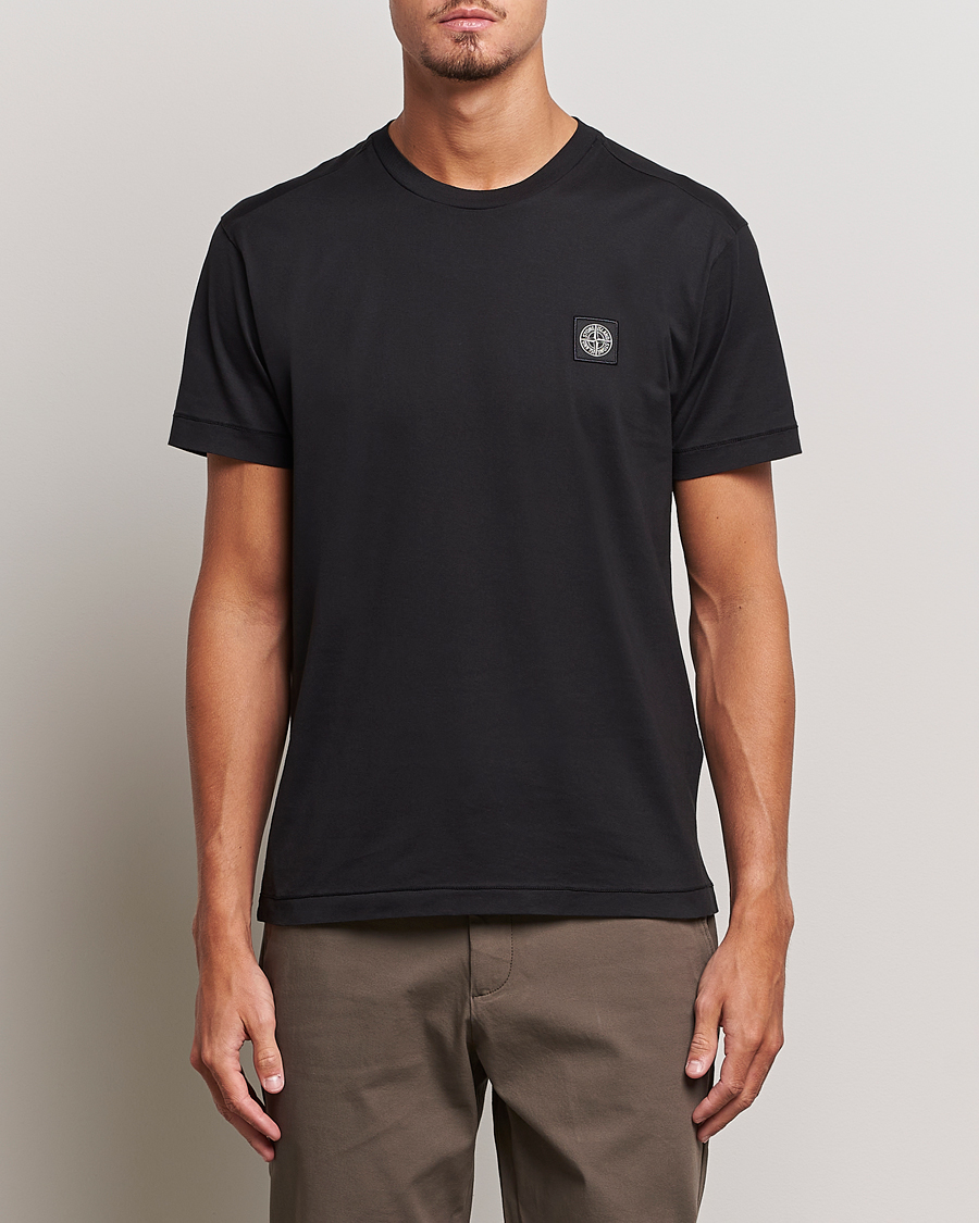 Herren | T-Shirts | Stone Island | Garment Dyed Jersey T-Shirt Black