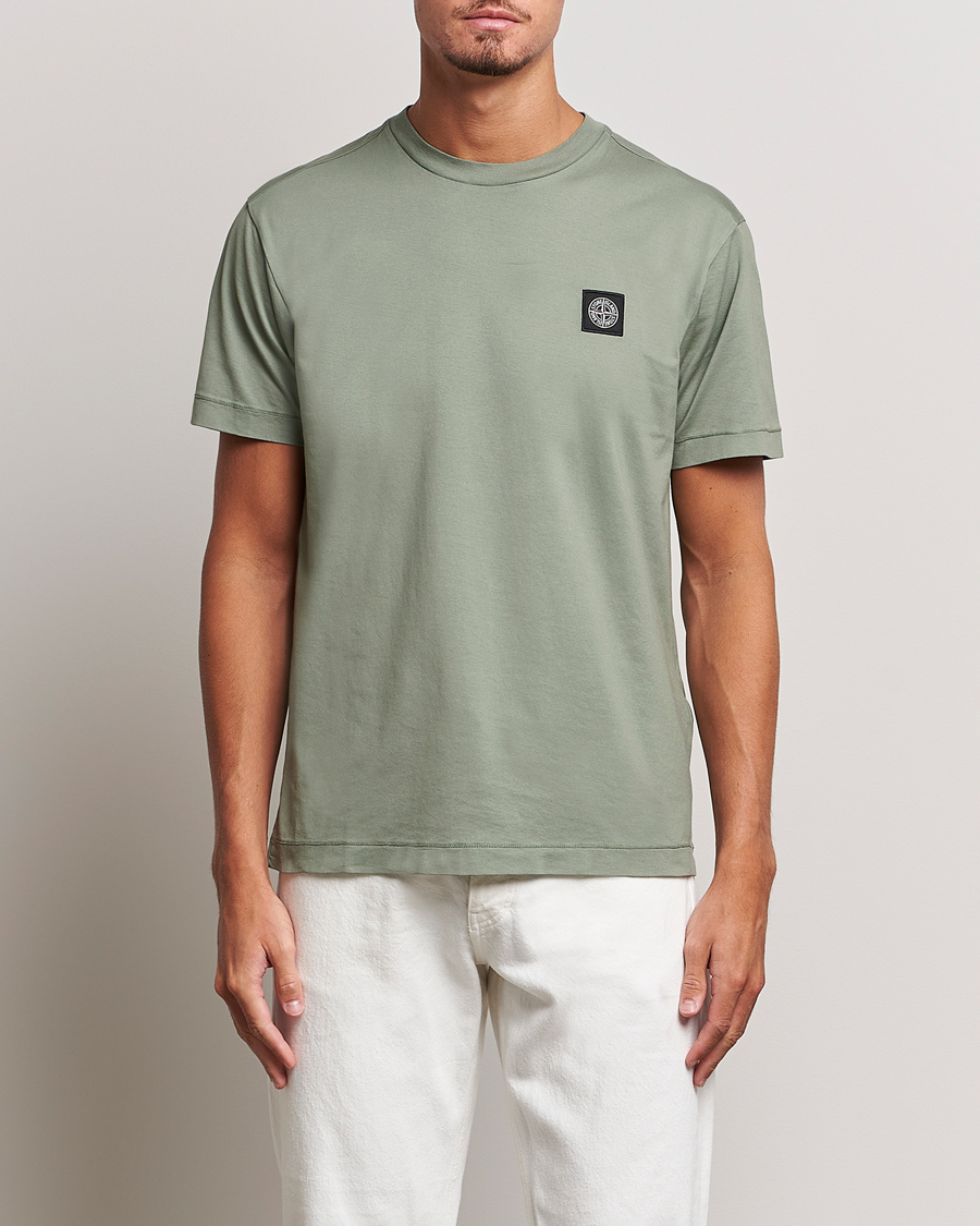 Herren | T-Shirts | Stone Island | Garment Dyed Jersey T-Shirt Sage