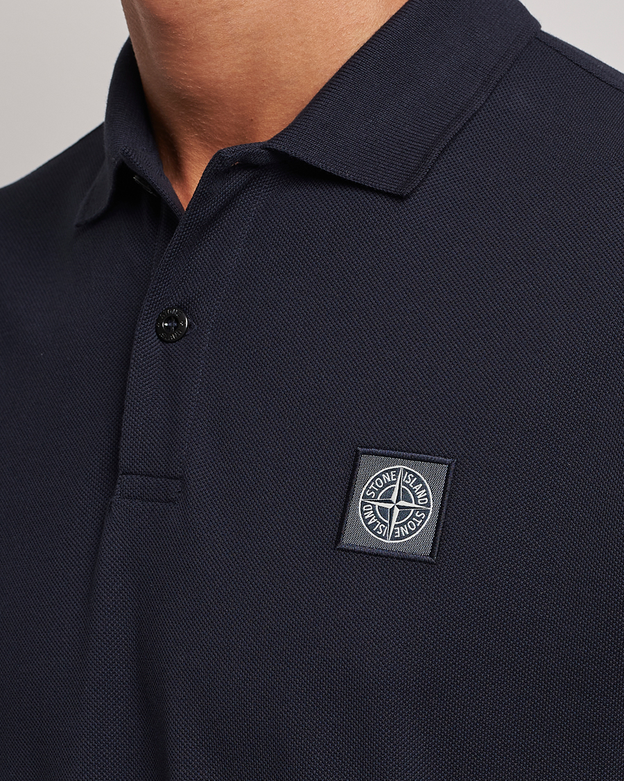Herren | Poloshirts | Stone Island | Cotton Pique Polo Navy Blue