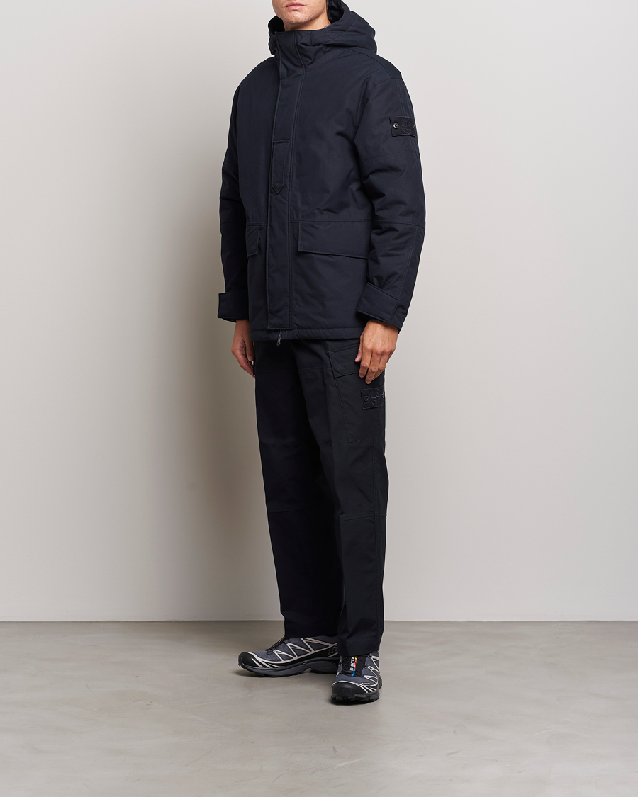 Herren | Hosen | Stone Island | Ghost Piece O-Ventile Trousers Navy Blue