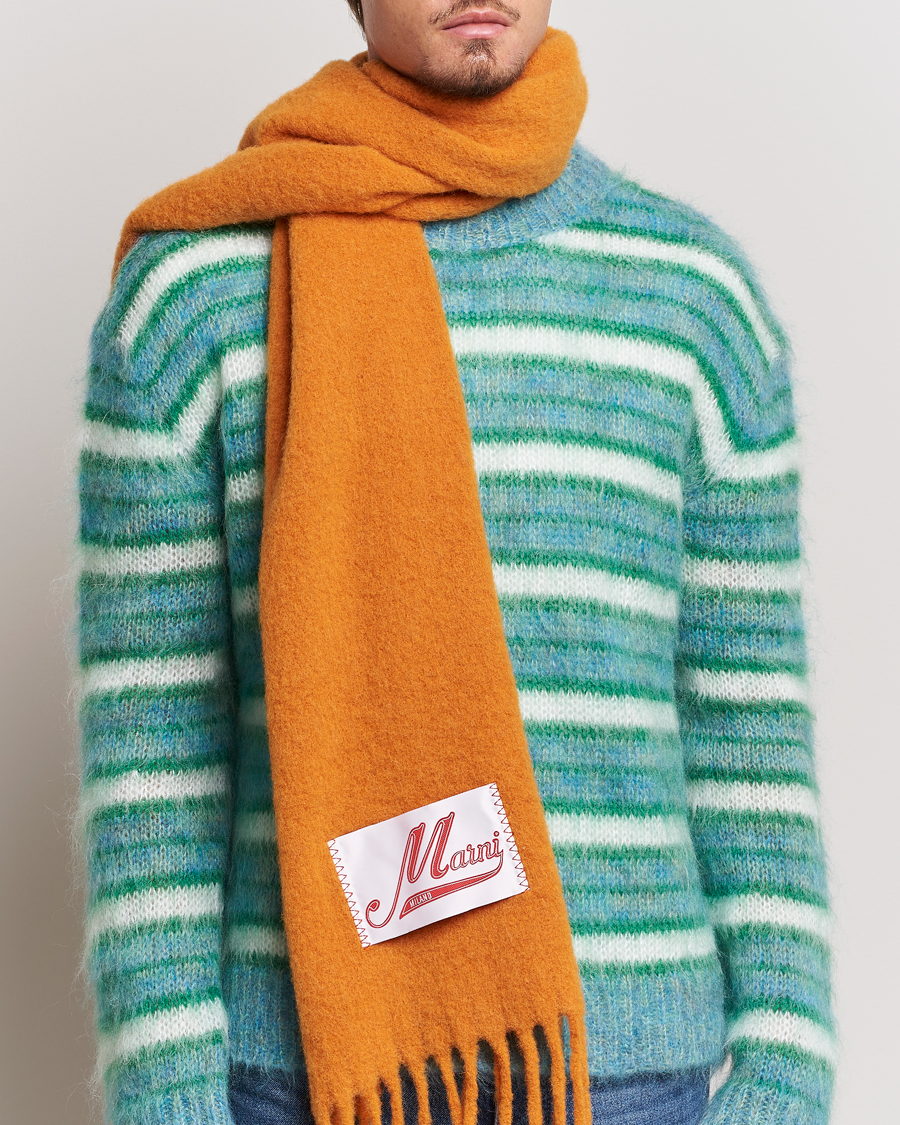 Herren | Marni Brushed Alpaca Scarf Arabesque | Marni | Brushed Alpaca Scarf Arabesque
