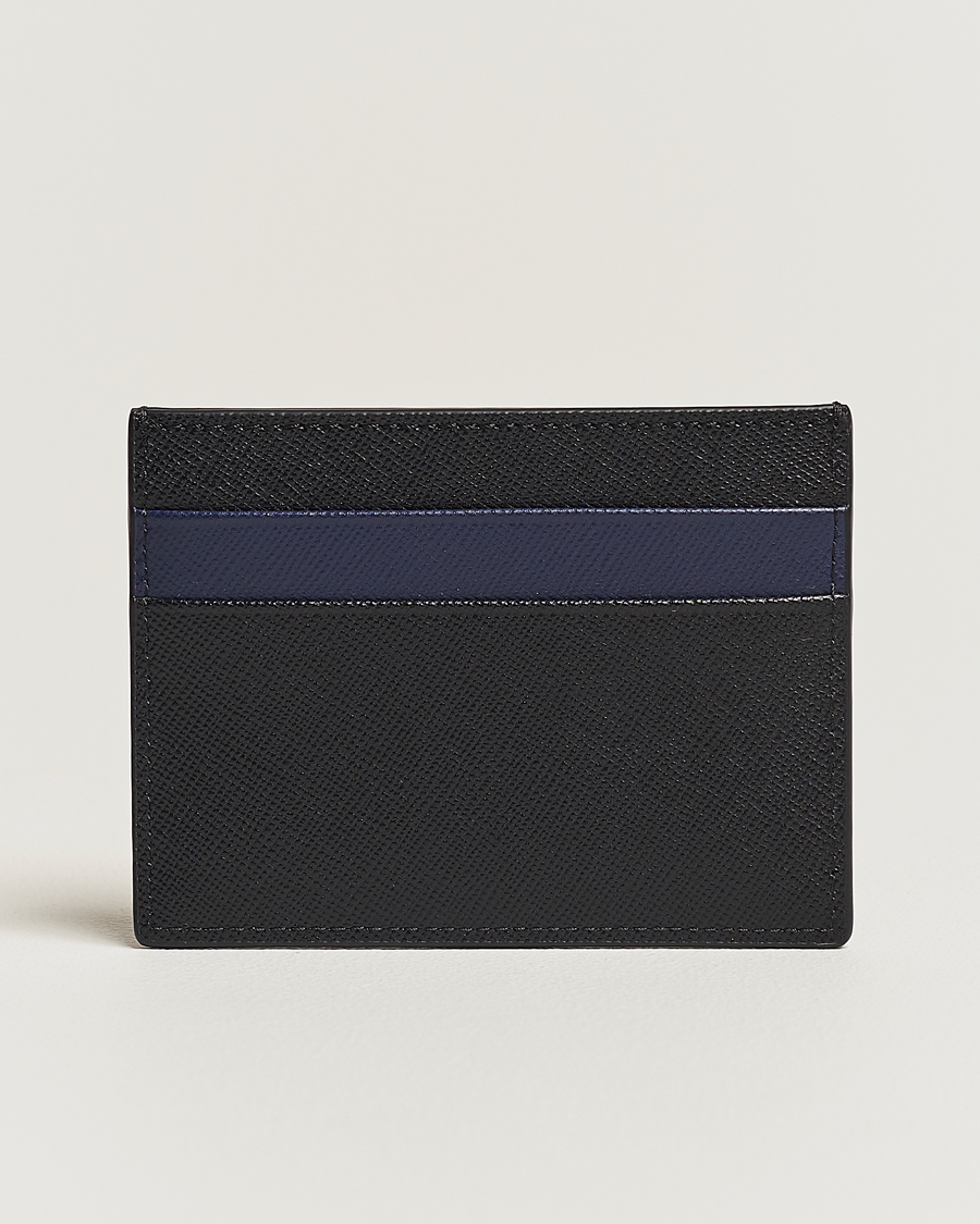 Herren | Marni Saffiano Leather Cardholder Blublack | Marni | Saffiano Leather Cardholder Blublack