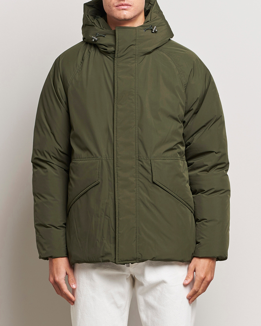 Herren | Jacken | Pyrenex | Covert Hooded Down Jacket Deep Khaki