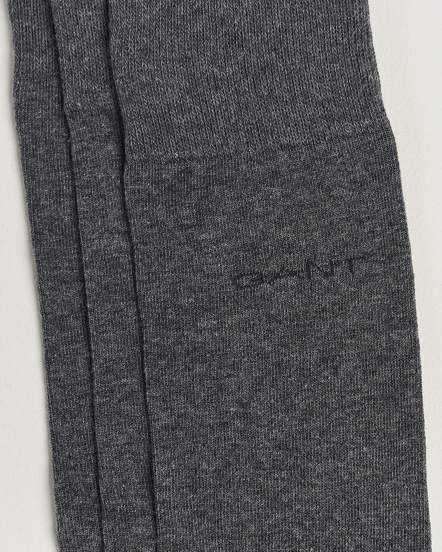 Herren | Unterwäsche | Gant | 3-Pack Cotton Socks Charcoal Melange