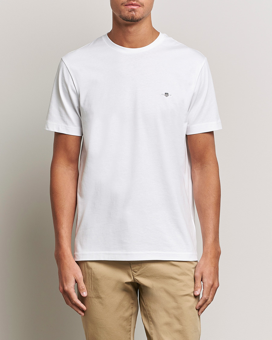 Herren | Weiße T-Shirts | GANT | The Original Solid T-Shirt White