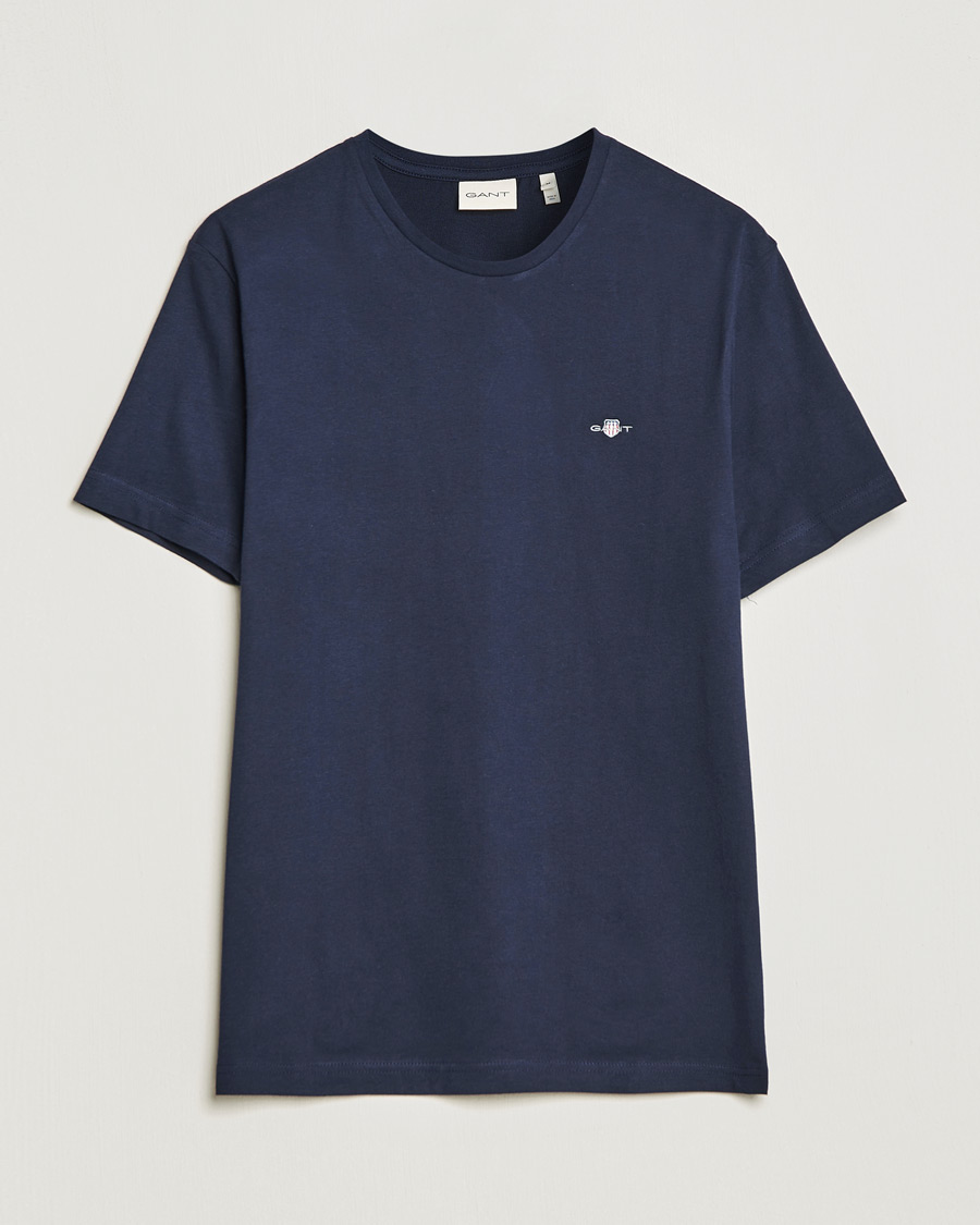 Herren | T-Shirts | Gant | The Original Solid T-Shirt Evening Blue