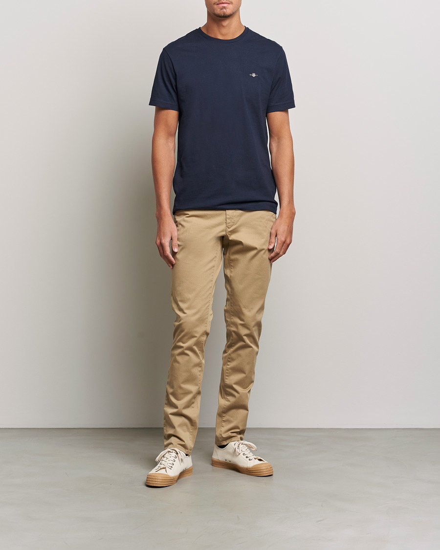 Herren | T-Shirts | Gant | The Original Solid T-Shirt Evening Blue