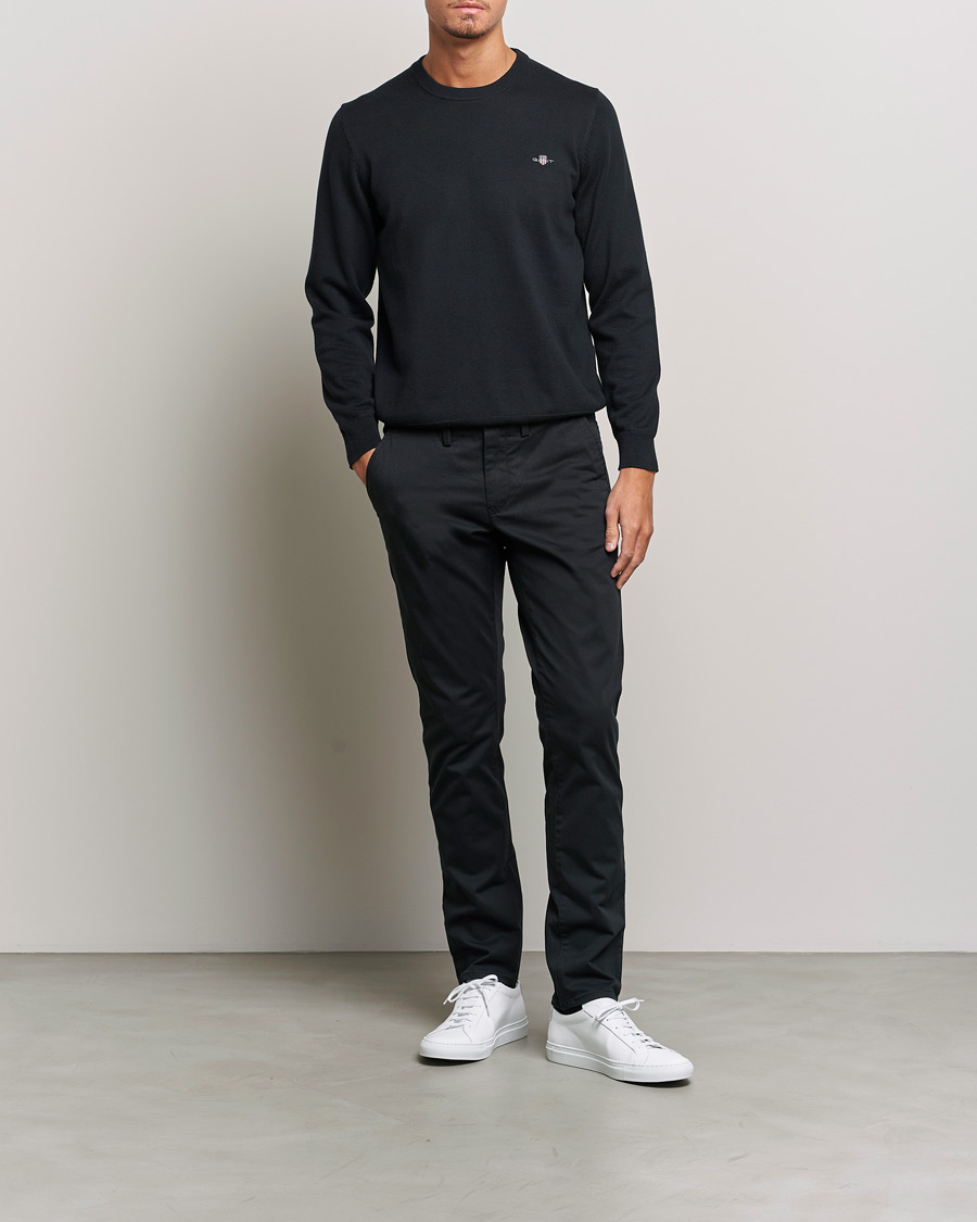 Herren | Hosen | GANT | Slim Fit Twill Chino Black