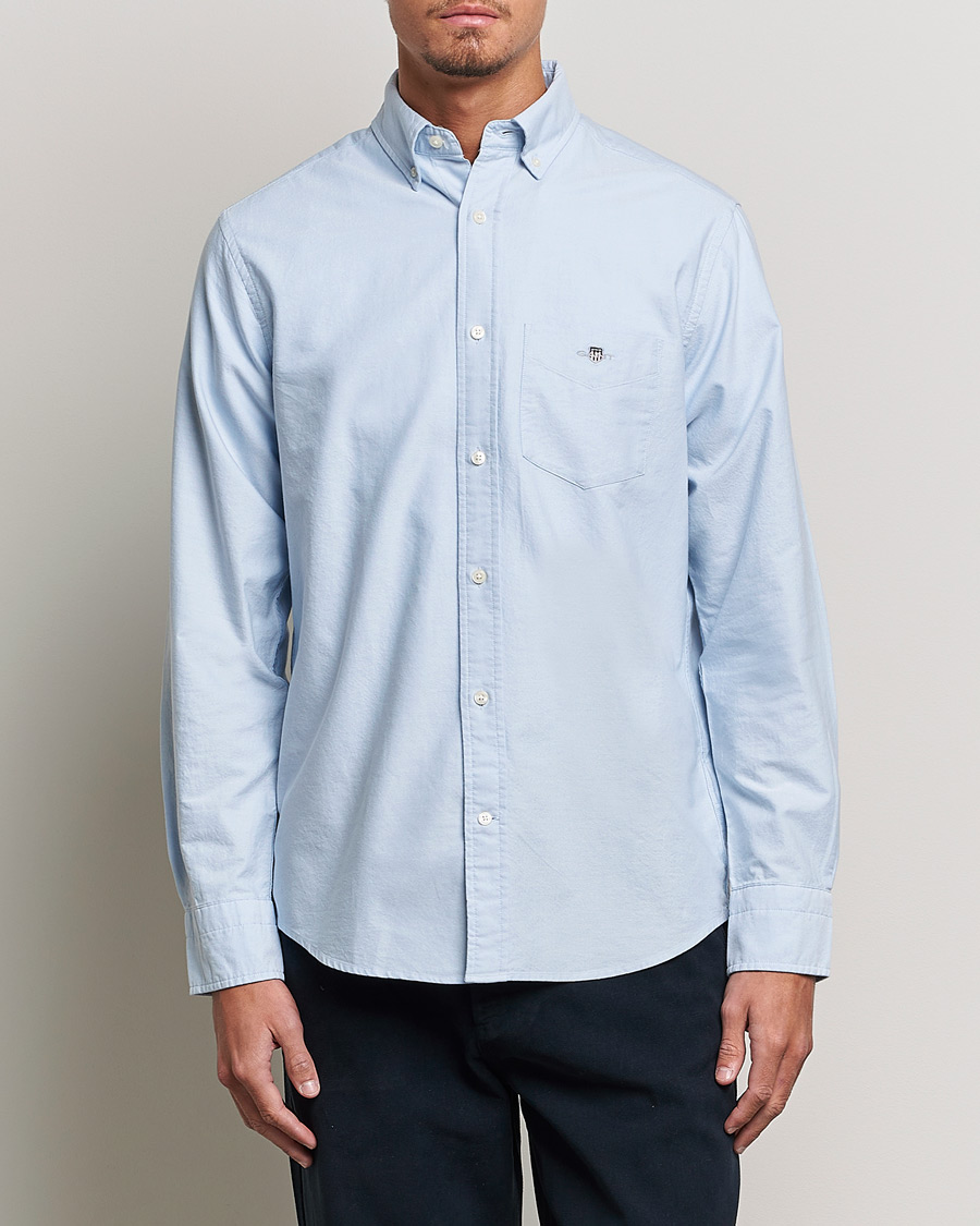 Herren | Freizeithemden | GANT | Regular Fit Oxford Shirt Light Blue