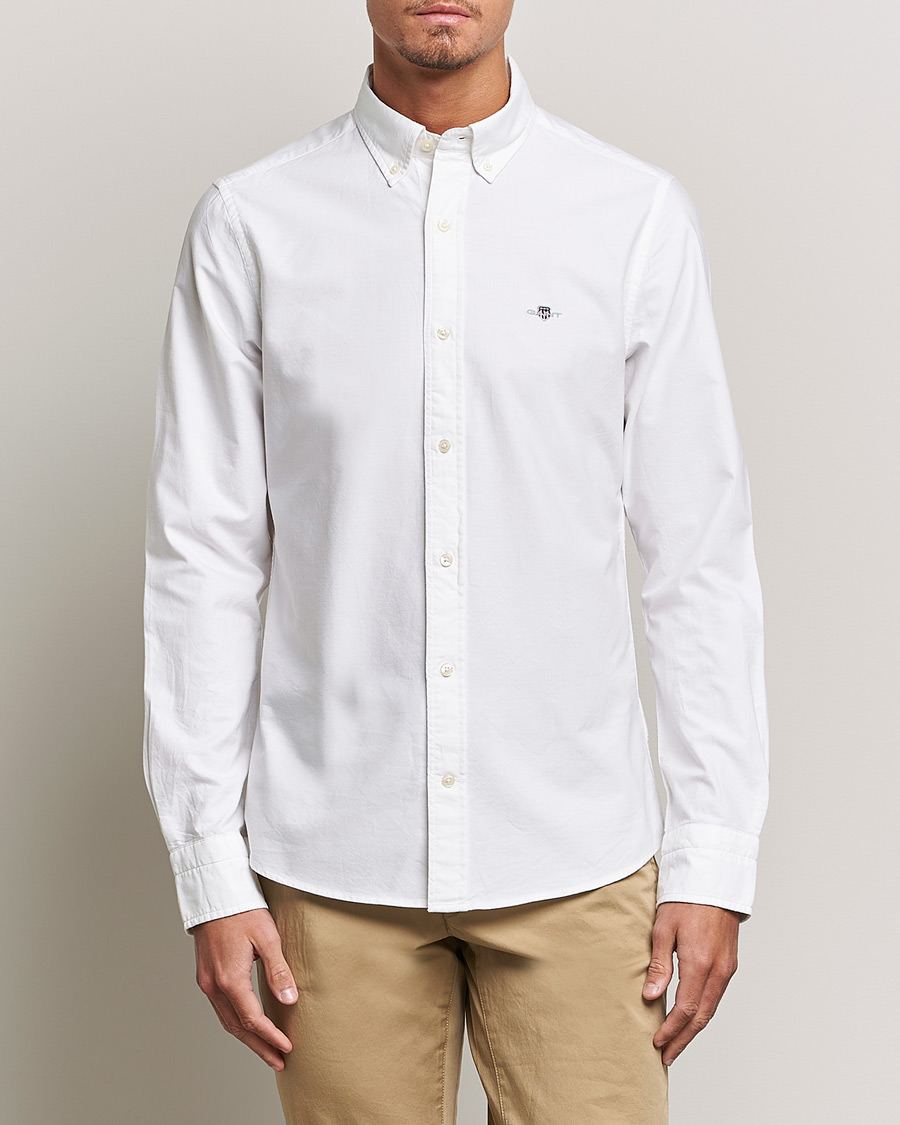 Herren | GANT | GANT | Slim Fit Oxford Shirt White