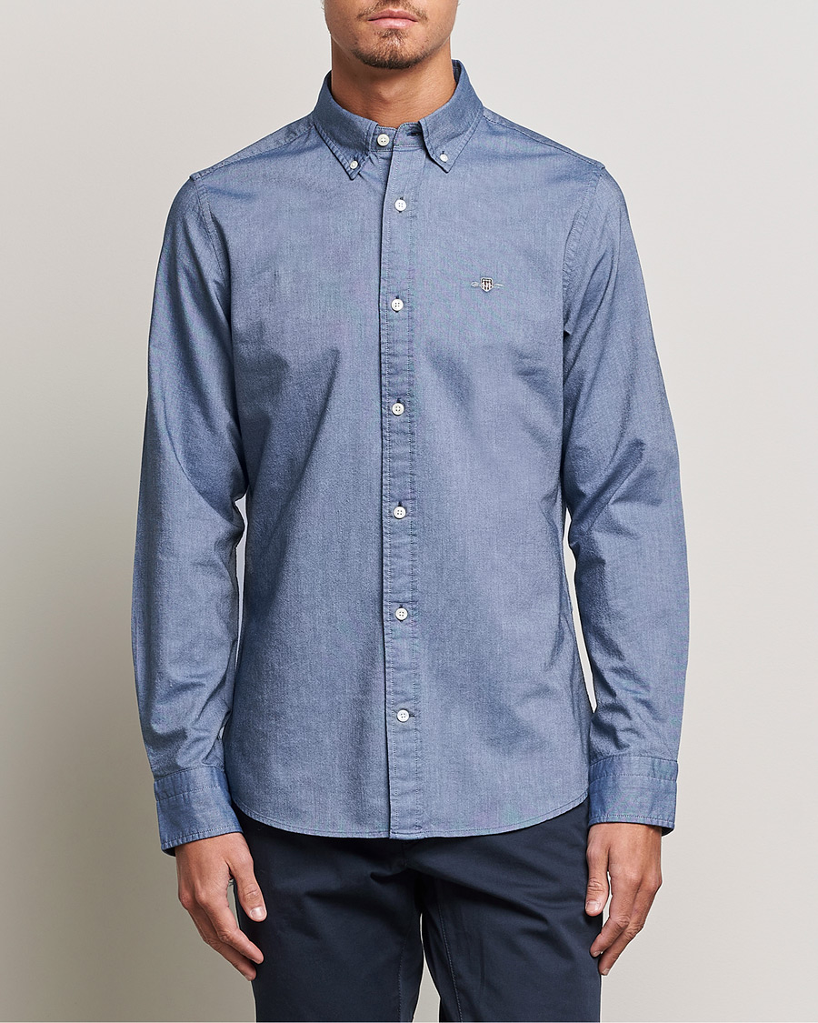 Herren | Freizeithemden | GANT | Slim Fit Oxford Shirt Persian Blue