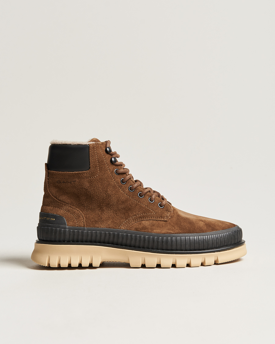 Herren | GANT Nebrada Felt Lined Suede Boot Tobacco Brown | GANT | Nebrada Felt Lined Suede Boot Tobacco Brown