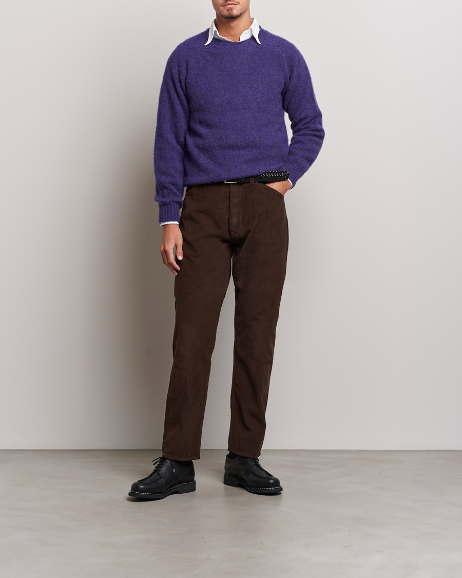 Herren | Hosen | Drake's | 5-Pocket Selvedge Needlecord Jeans Brown