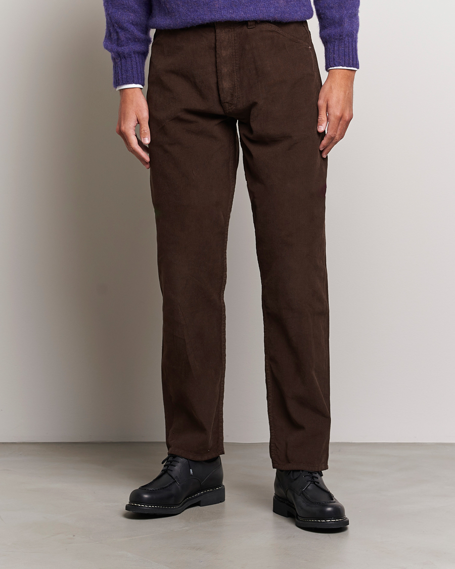 Herren | Hosen | Drake's | 5-Pocket Selvedge Needlecord Jeans Brown