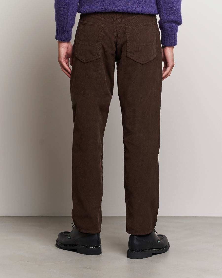 Herren | Hosen | Drake's | 5-Pocket Selvedge Needlecord Jeans Brown
