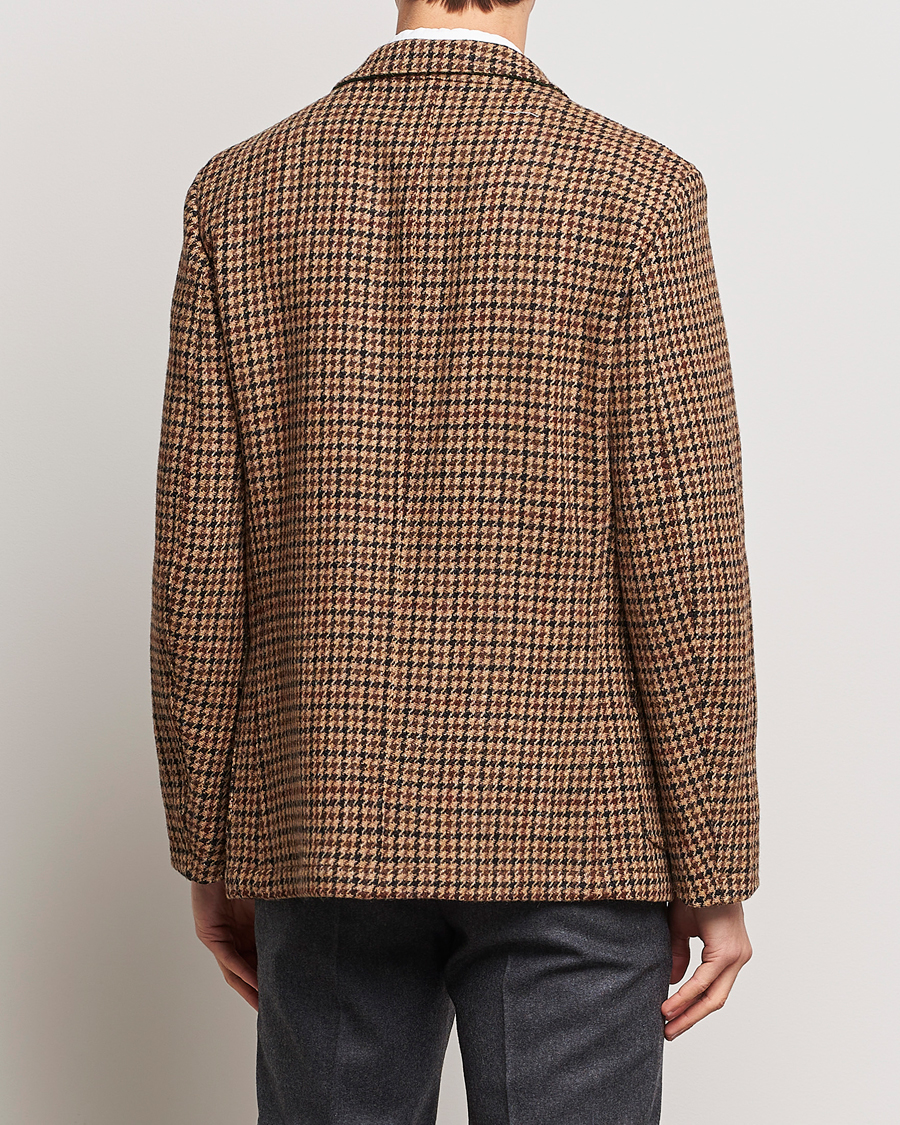 Herren | Sakkos | Drake's | MKVII Harris Tweed Games Houndstooth Blazer Brown