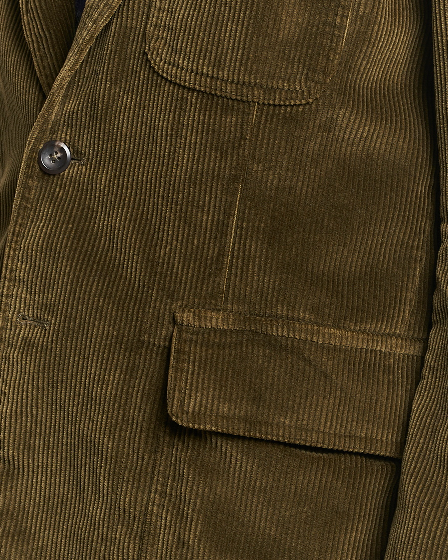 Herren | Sakkos | Drake's | MKI Games Corduroy Blazer Green