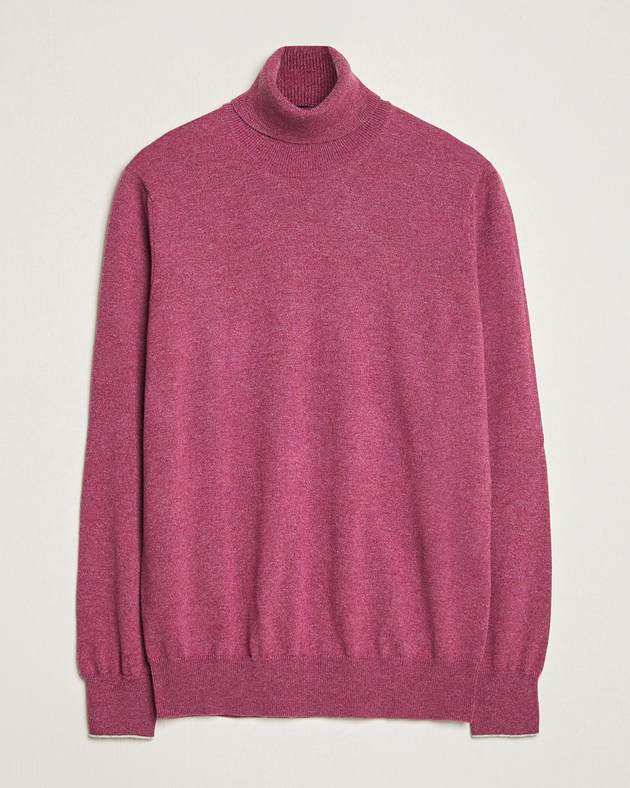 Herren | Pullover | Brunello Cucinelli | 2 Ply Cashmere Rollneck Burgundy