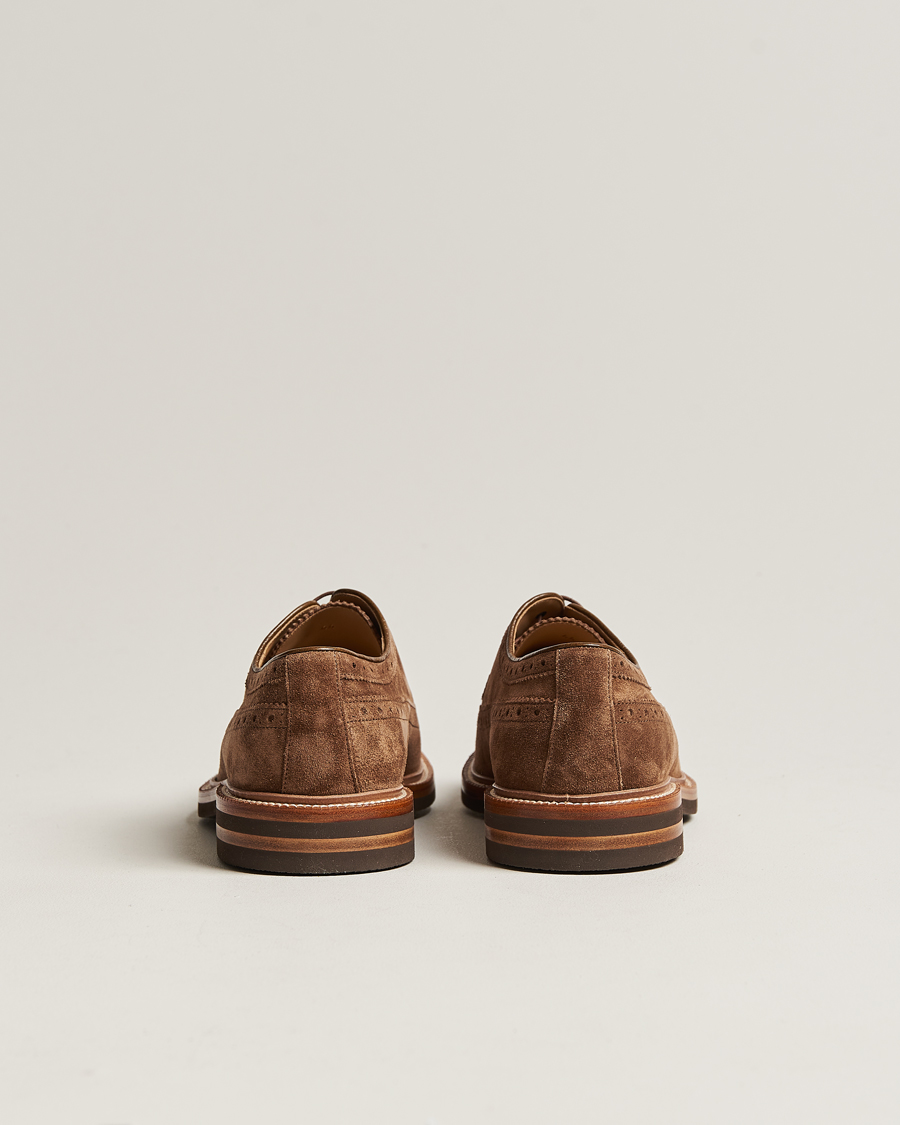 Herren | Brunello Cucinelli Plain Toe Derby Brown Suede | Brunello Cucinelli | Plain Toe Derby Brown Suede