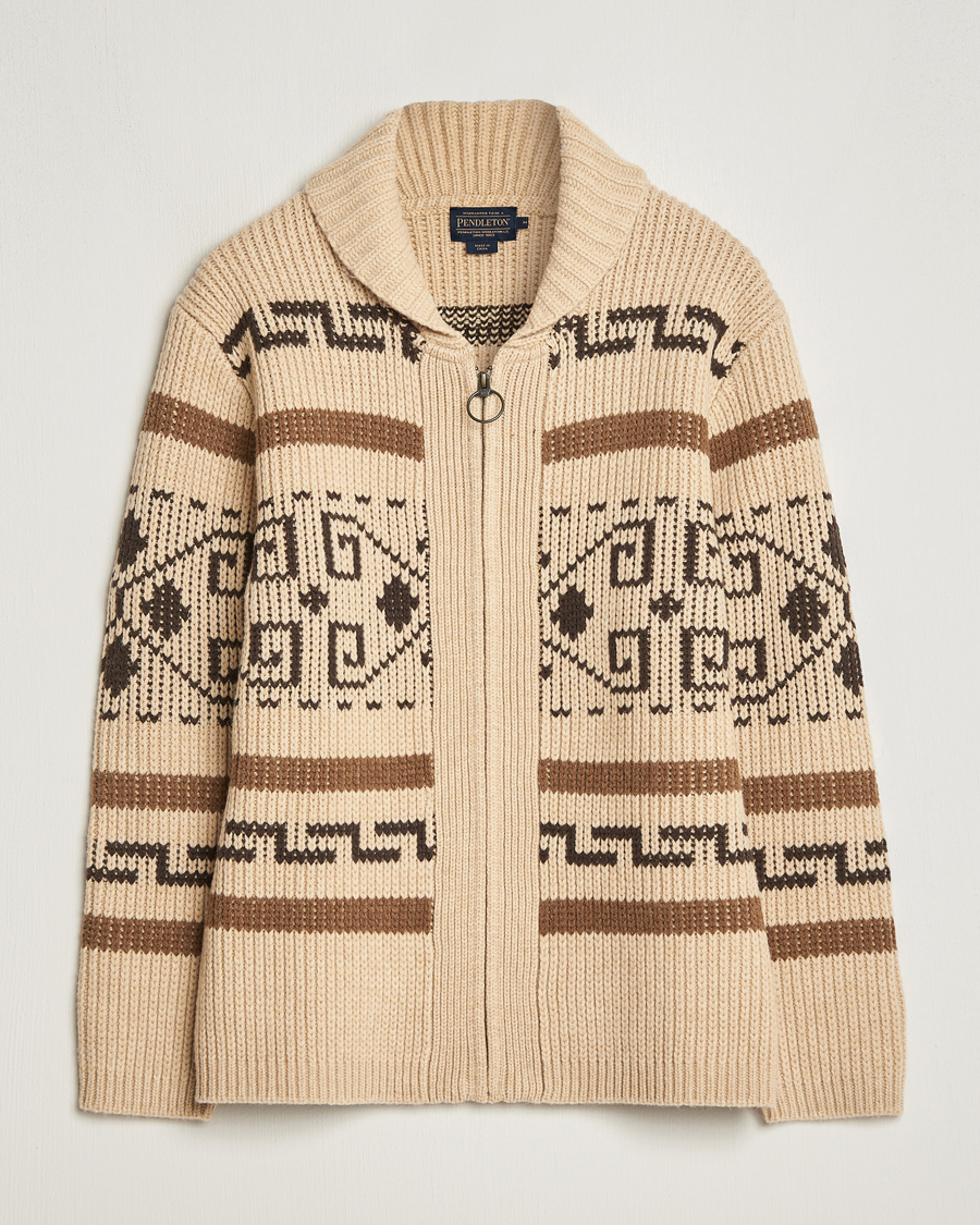 Herren | Pullover | Pendleton | Original Westerley Cardigan Tan/Brown